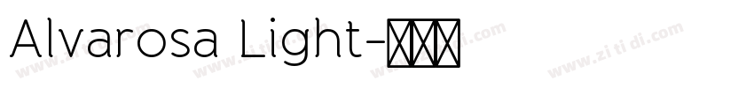 Alvarosa Light字体转换